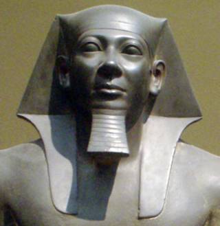 Menkaura, 5th or 6th Pharaoh of the 4th Dynasty, reigned ca. ca. 2475-2450, Museum of Fine Arts, Boston, MA   (Photo:Keith Schengili-Roberts)